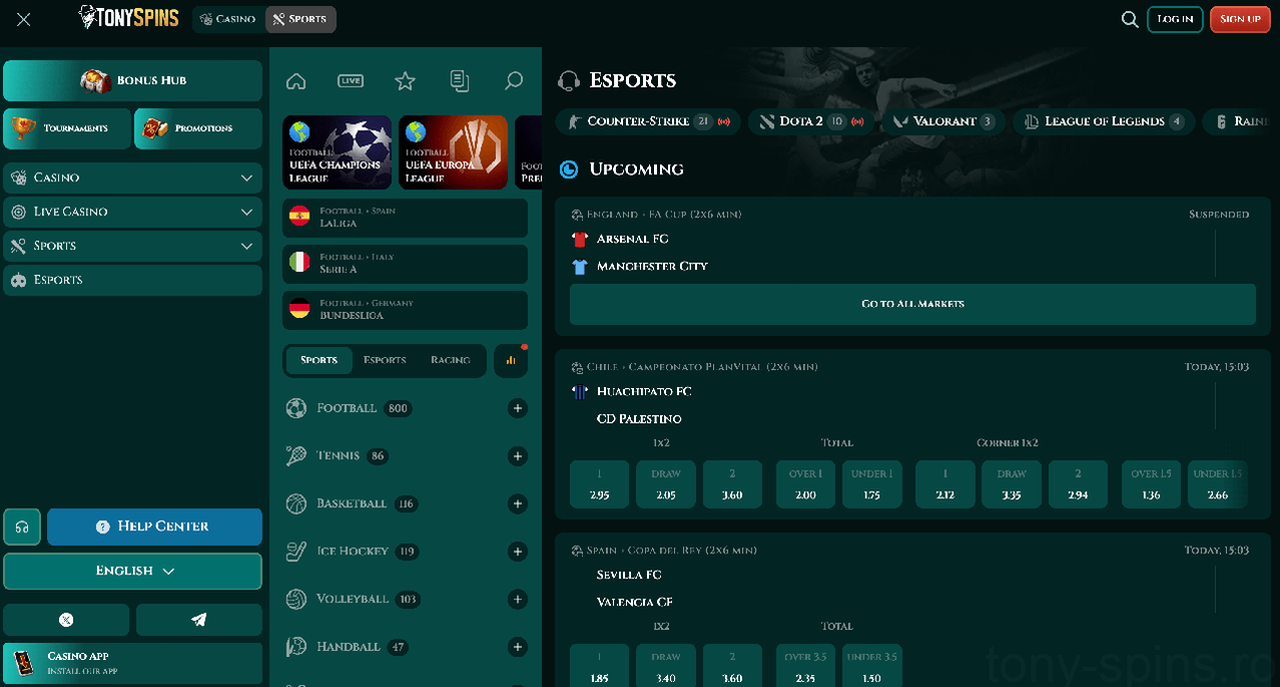 TonySpins Casino - Recenzie Completă 2026 Casino